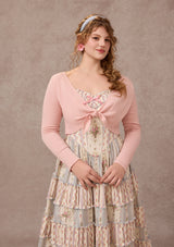 Curve&Plus Strawberry Farm Knit Cardigan（Pink）