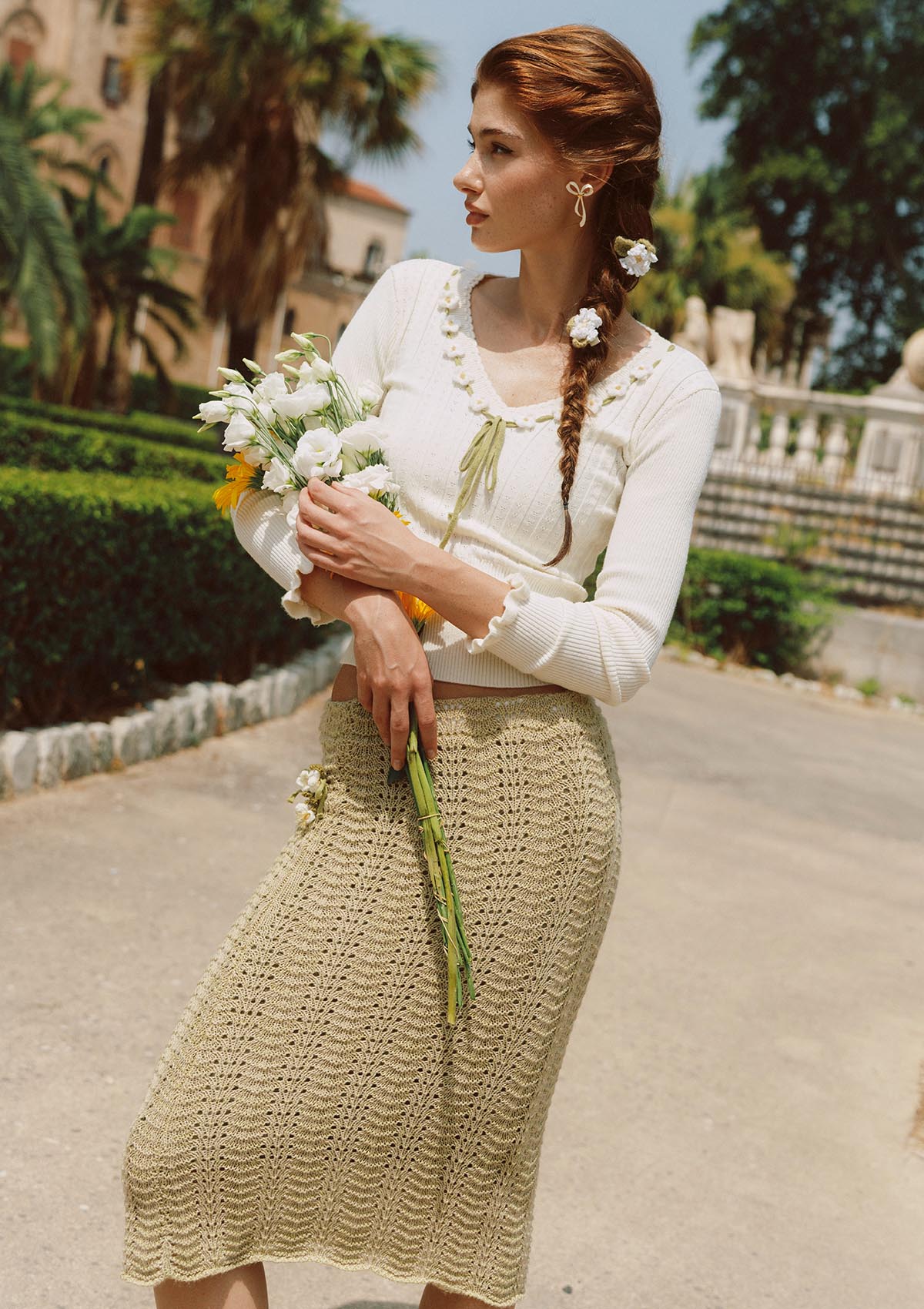 Daisy Bouquet Knit Top