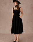Curve&Plus Beyond Campus Black Dress(Long)