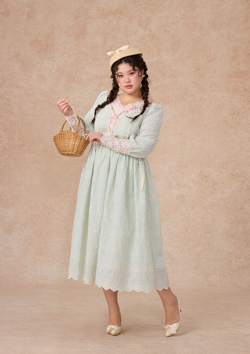 Curve&Plus Outing Straw Hat Dress