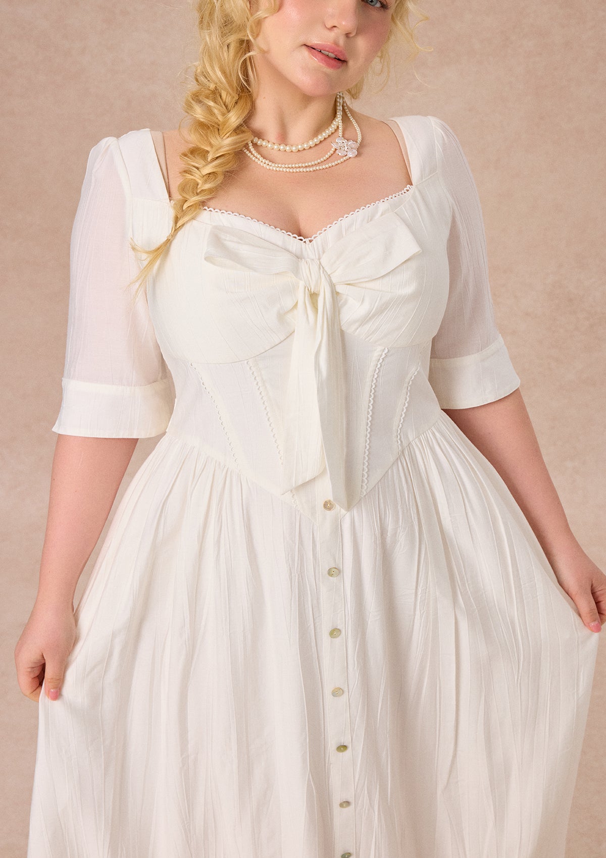 Curve&amp;Plus Bow Ode Dress