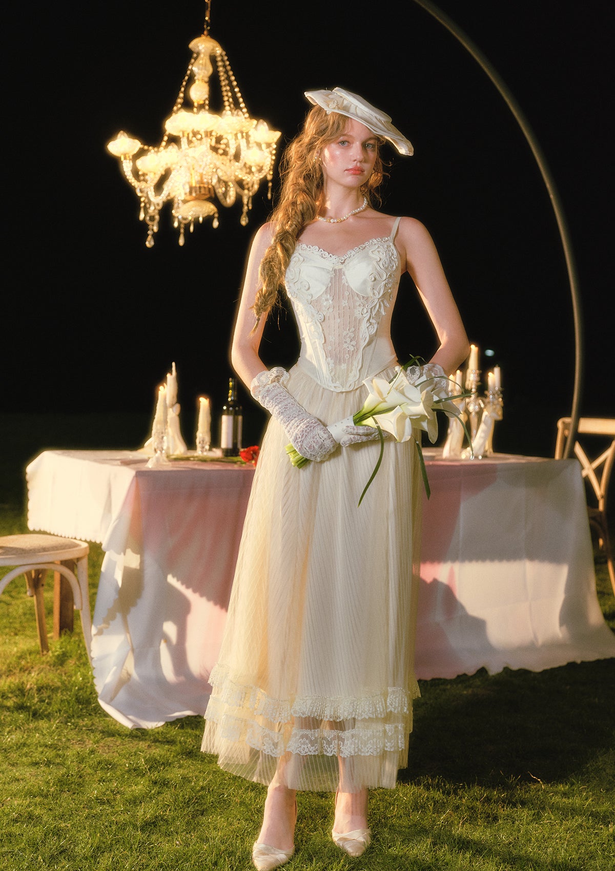 White Rose Verse Corset