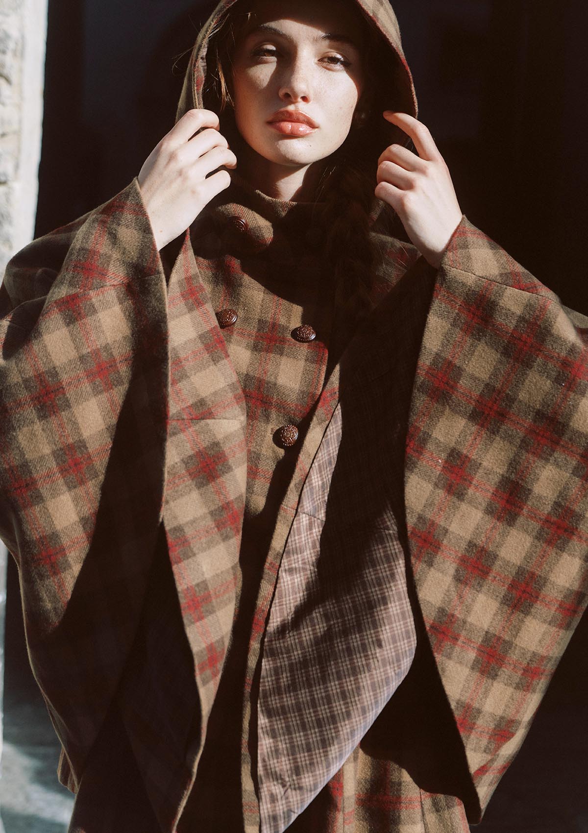 Tartan Majesty Cape Coat