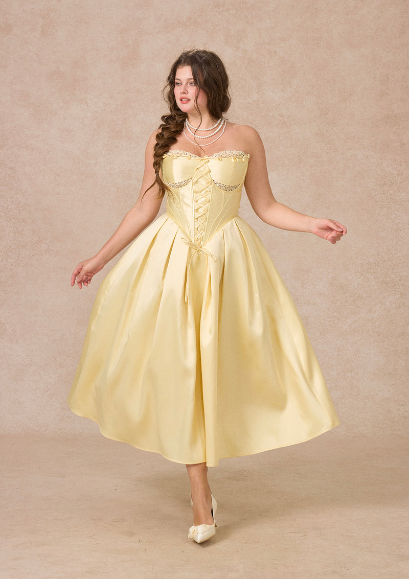 Curve&Plus Belle's Gilded Corset Dress In-stock / 4XL