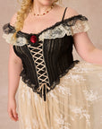 Curve&Plus Midnight Crimson Rose Corset Dress