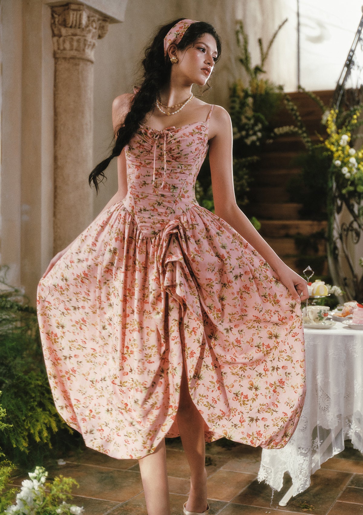 Floral Garden Sweet Tea Corset Dress