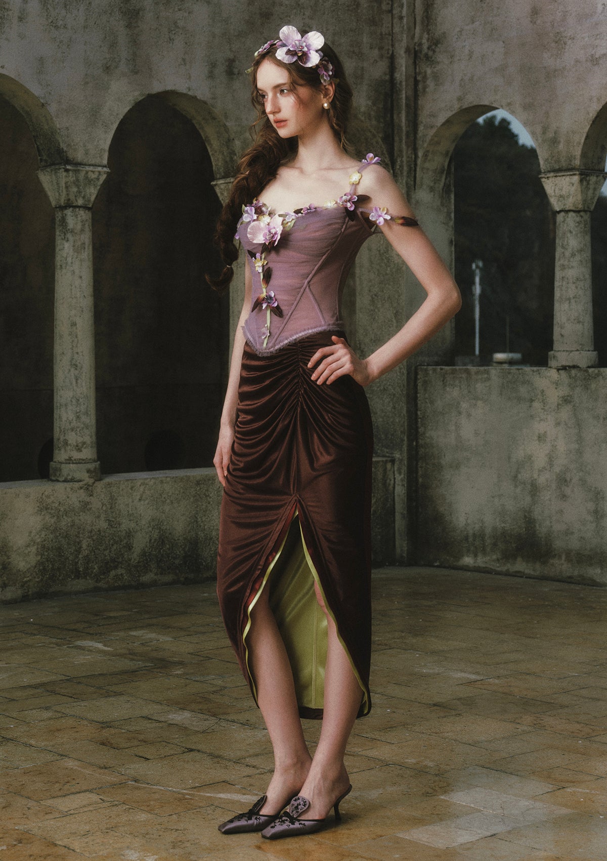 Moonlit Vine Corset