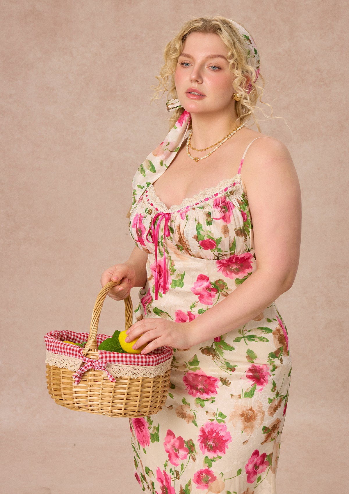 Curve&amp;Plus Corn Poppy Dress（short）