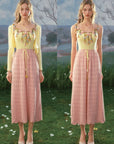 Flower Vine Novel Knit Dress