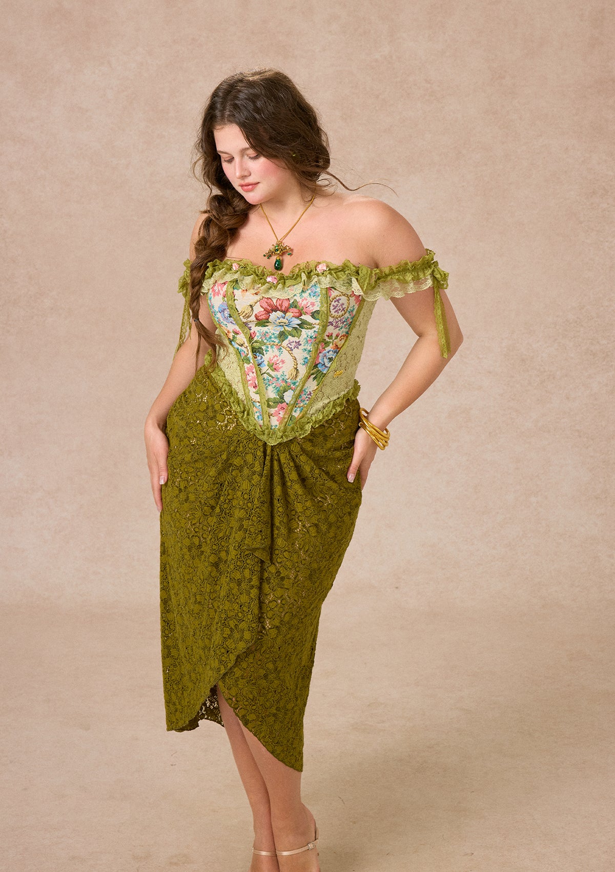 Curve&Plus Enchanted Forest Skirt