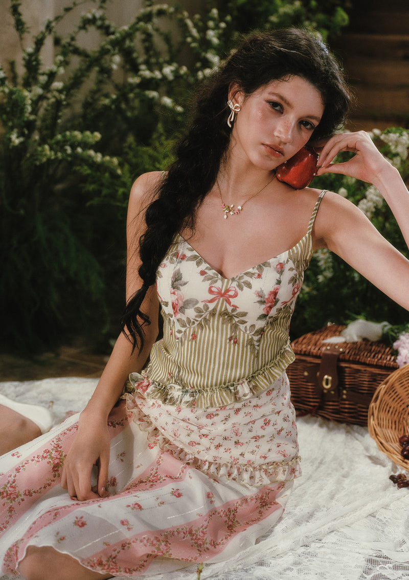 meadow charm mesh dress Meadow Colorblock Collection Dress