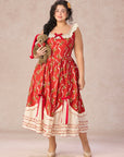 Curve&Plus Teddy Tomato Sauce Dress