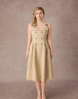 Curve&Plus Cream Tea Trench Dress
