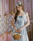 Ice Jade Flower Corset (underbust)