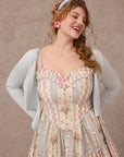 Curve&Plus Strawberry Farm Knit Cardigan（Blue）