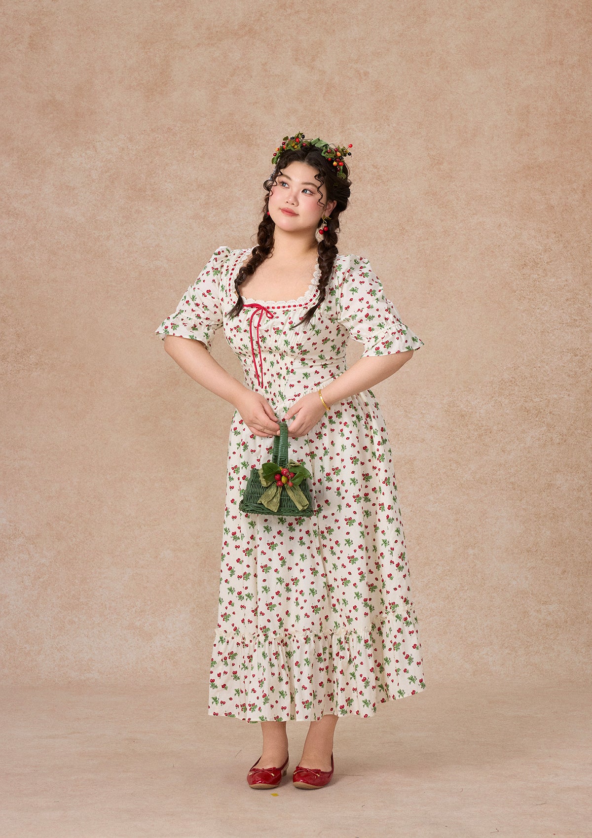 Wild Strawberry Paradise Dress