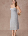 Curve&Plus Azure Coral Dress (Long)