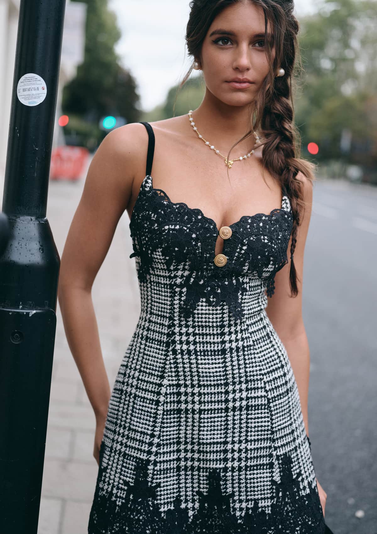 Lundenwic Plaid Tale A-Line Dress