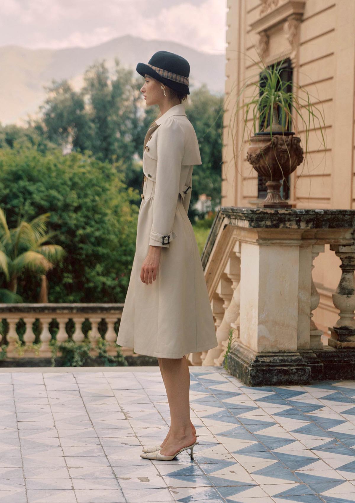 Cream Tea Trench Dress