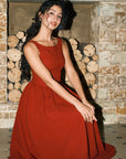 Lacemade "Pan's Cocktail" red knit dress for autumn weddings