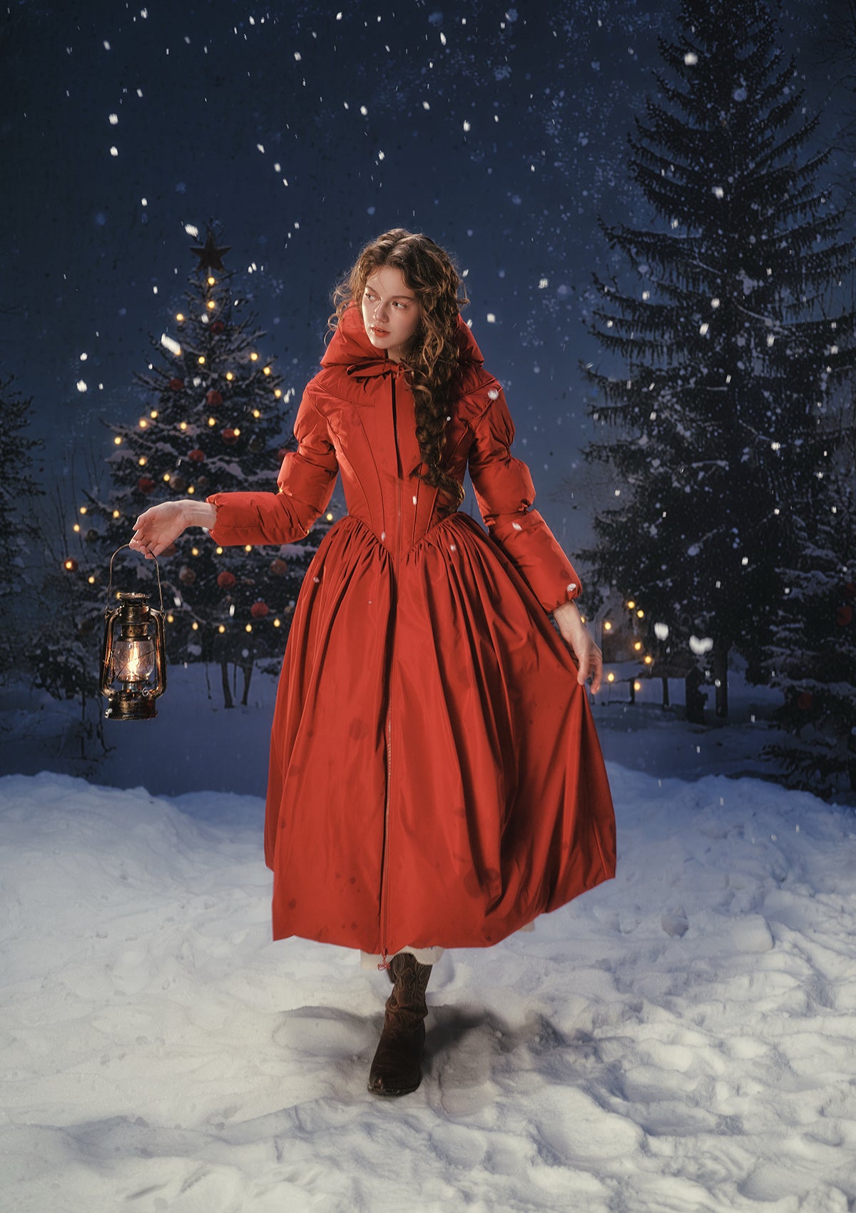 Little Red Riding HoodDown Coat In Stock / M