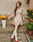 Crimson Berry Rose Dress