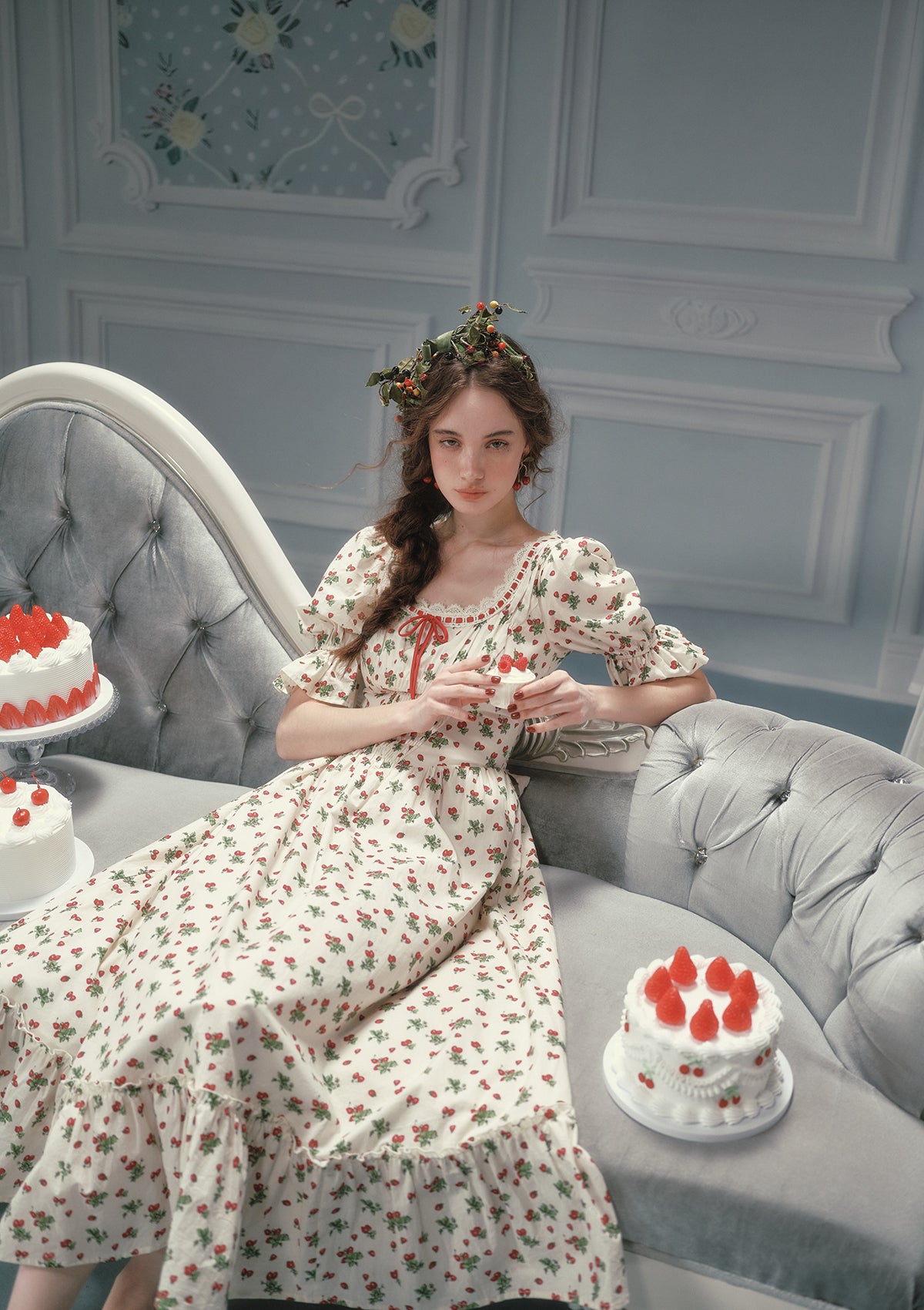 Wild Strawberry Paradise Dress