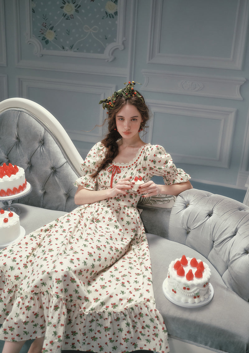 Wild Strawberry Paradise Dress