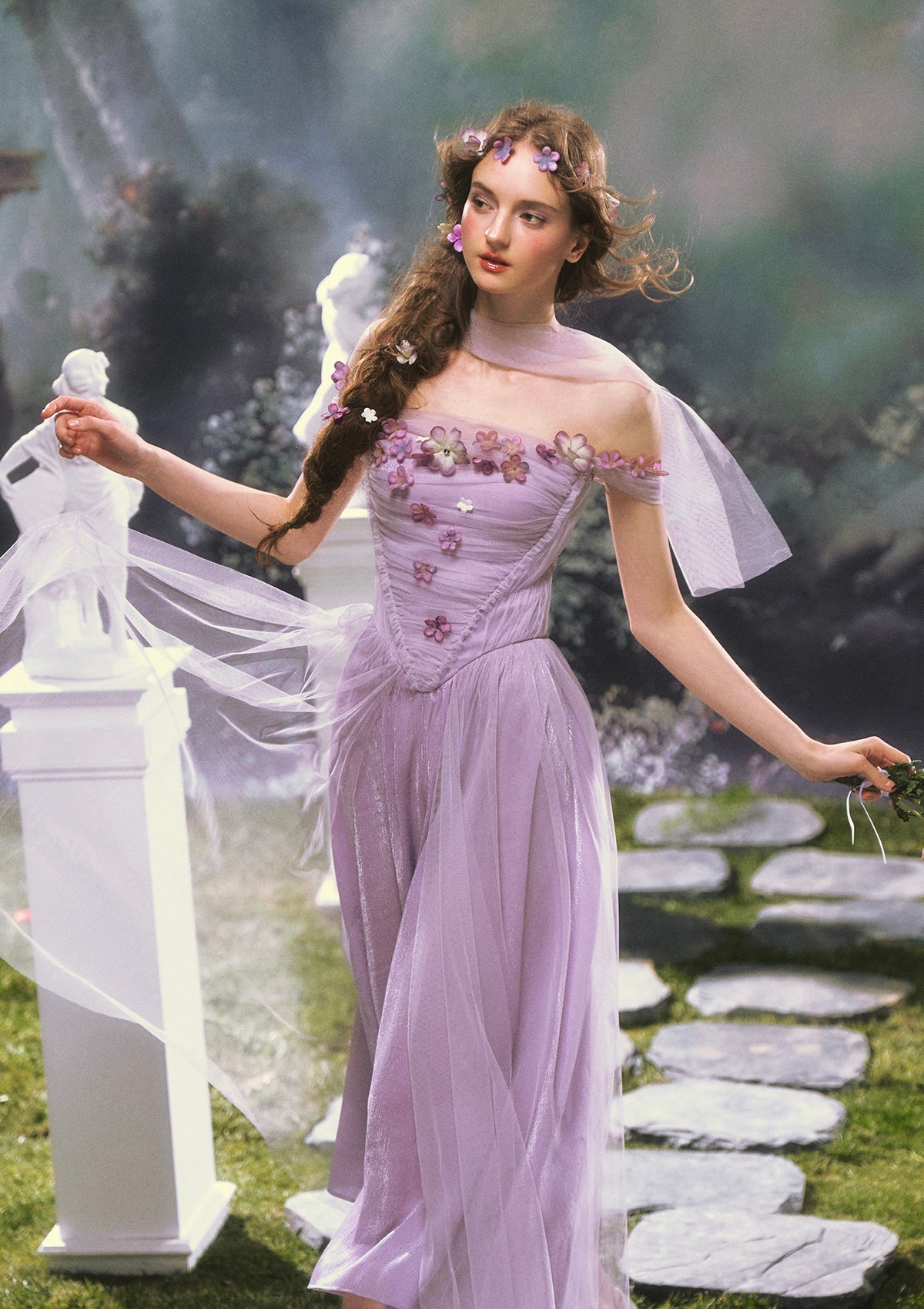 Ode to Purple Iris Dress