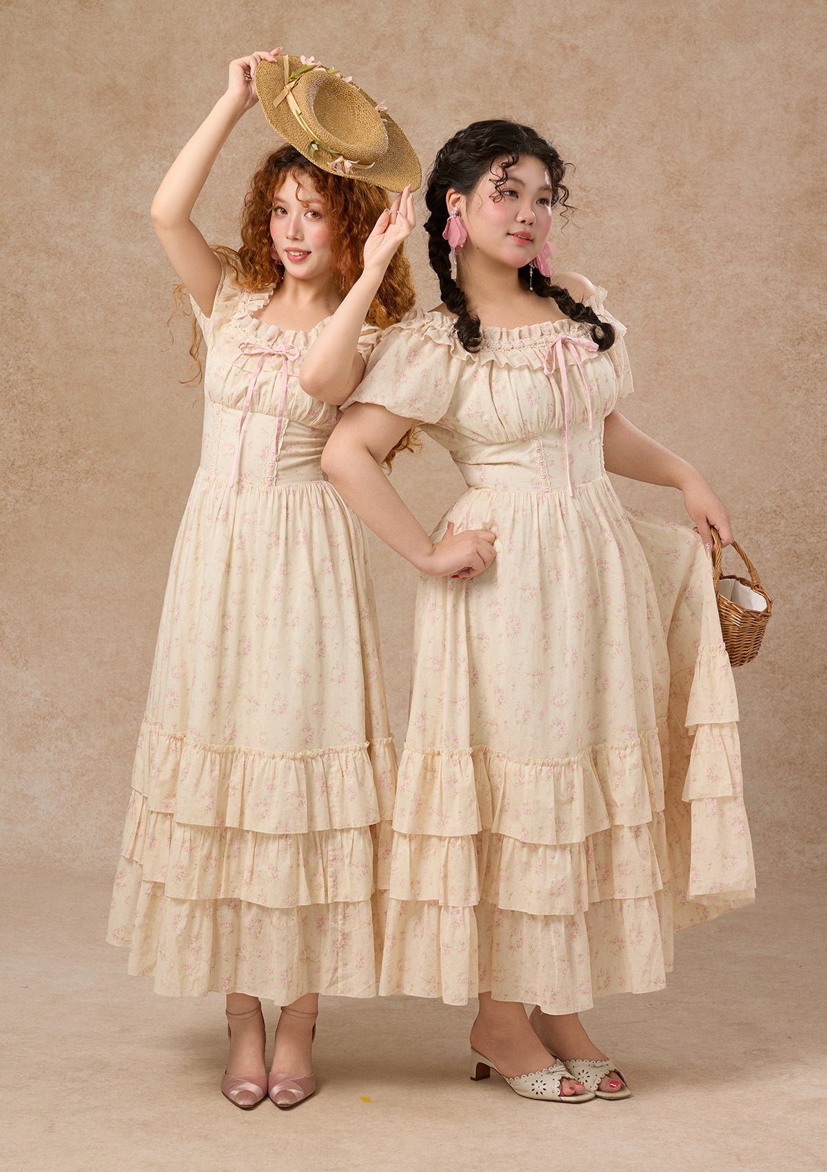 Curve&Plus Flower&Poetry Corset Dress