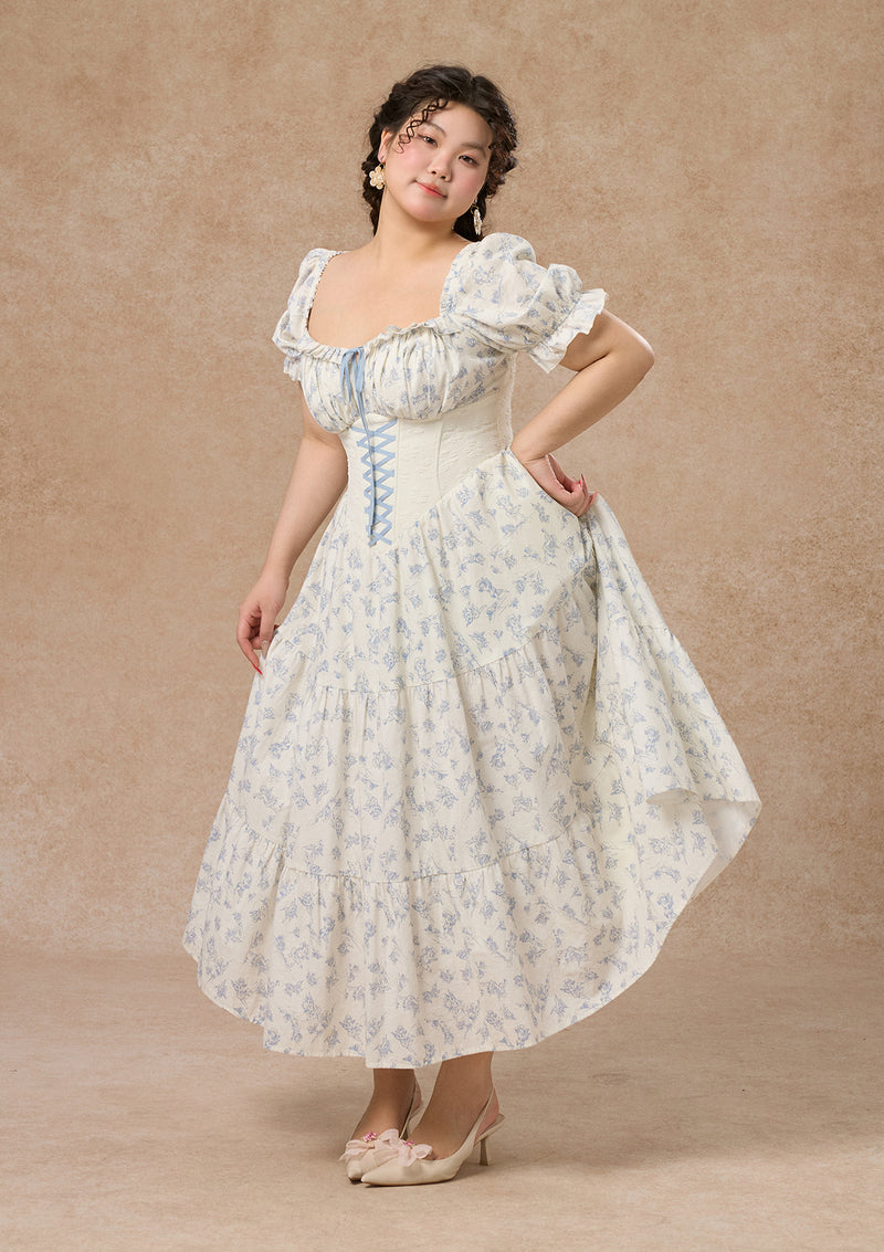 Curve&Plus Blue Dollhouse Corset Dress (Long)