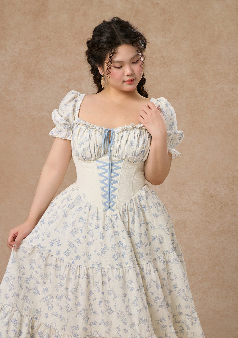 Curve&Plus Blue Dollhouse Corset Dress (Long)