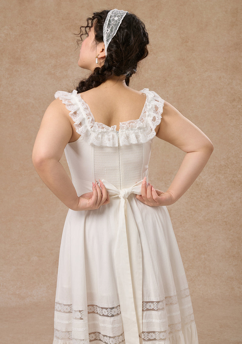 Curve & Plus Pure White Garnet Corset Dress 0XL