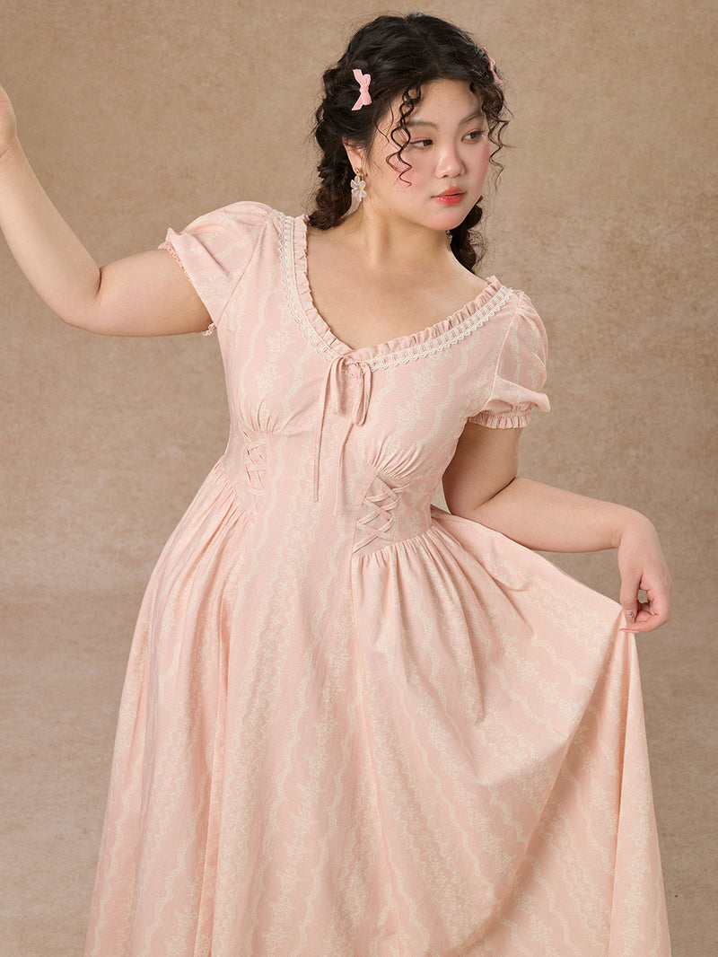 Curve&Plus Juicy Peache Corset Dress