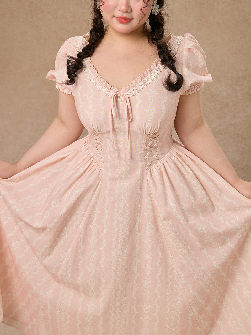 Curve&Plus Juicy Peache Corset Dress