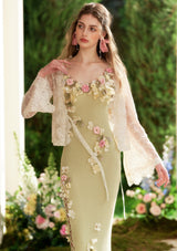 Green Chanson Knit Dress