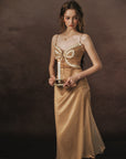 Candlelight Golden Butterfly Dress