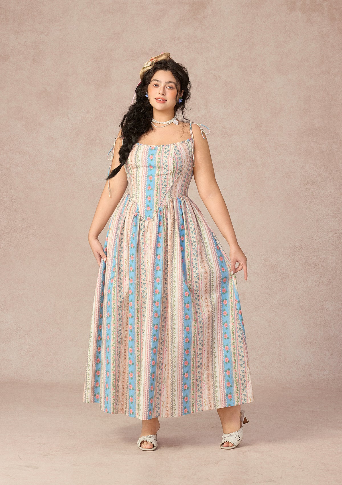 Curve&amp;Plus Regenbogen-Brückenkleid