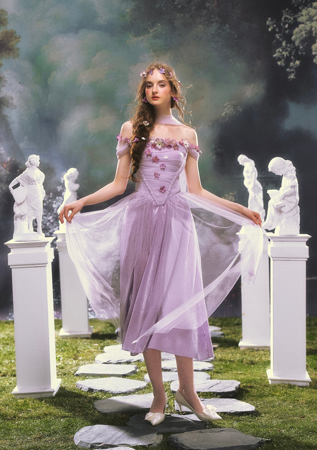 Ode to Purple Iris Dress