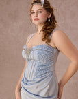 Curve&Plus Moonlit Coral Dress