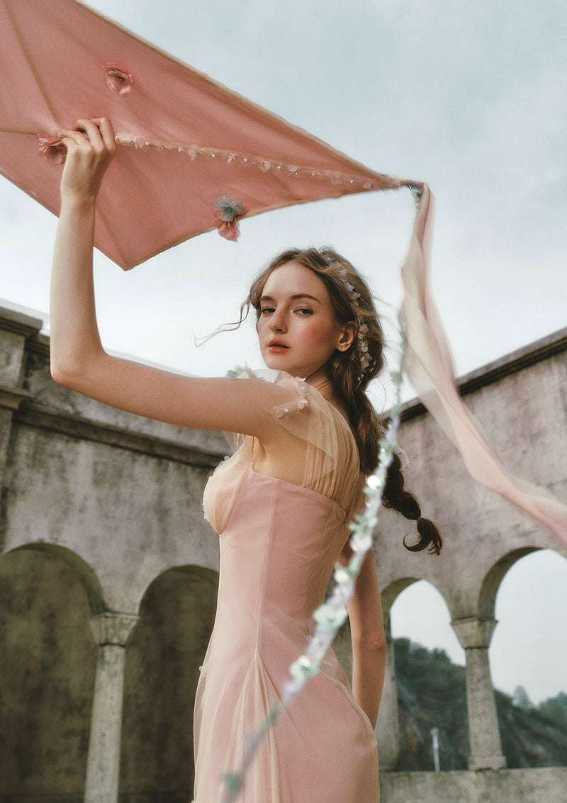Wind Perched Rose Quartz Dress