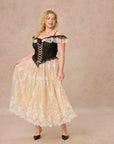 Curve&Plus Midnight Crimson Rose Corset Dress