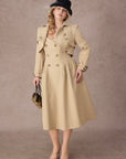 Curve&Plus Cream Tea Trench Coat