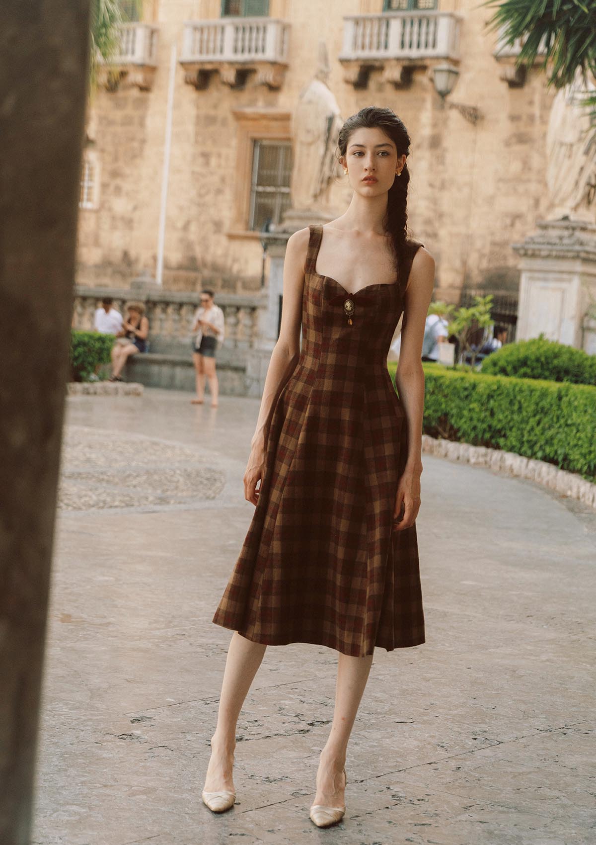 Tartan Majesty Maxi Dress