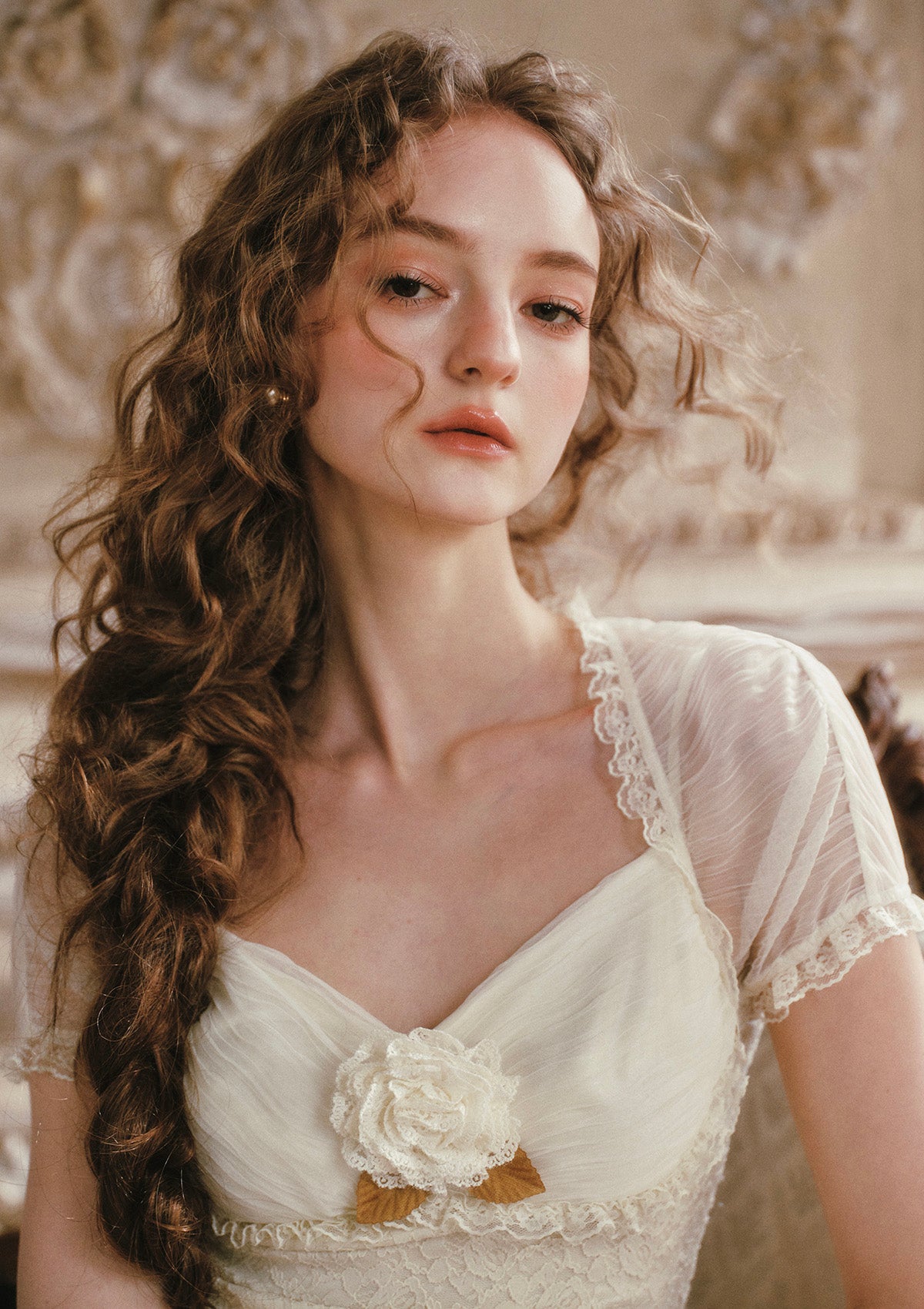 Cream Letter Dress