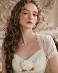 Cream Letter Dress