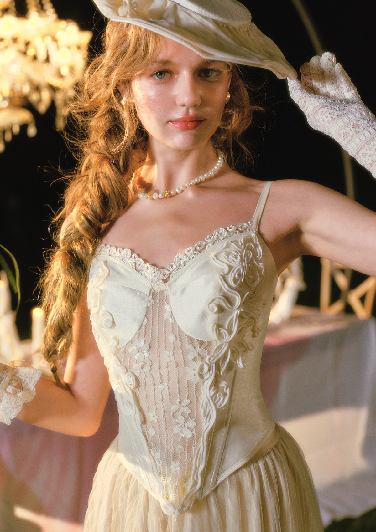 White Rose Verse Corset