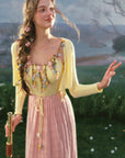 Flower Vine Novel Knit Dress