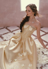 Belle's Gilded Corset Dress