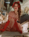 Crimson Velvet Waltz Dress
